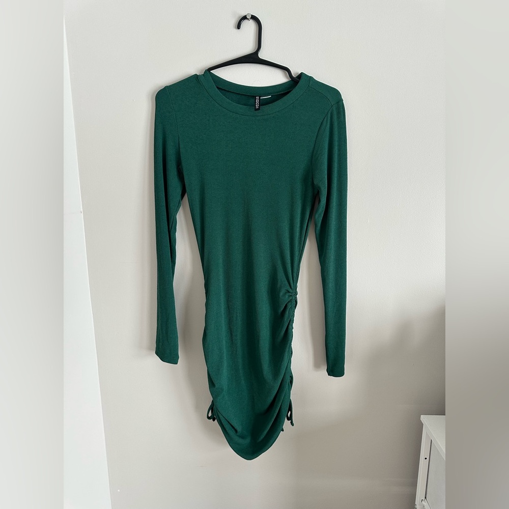 H&M Green Mini Dress